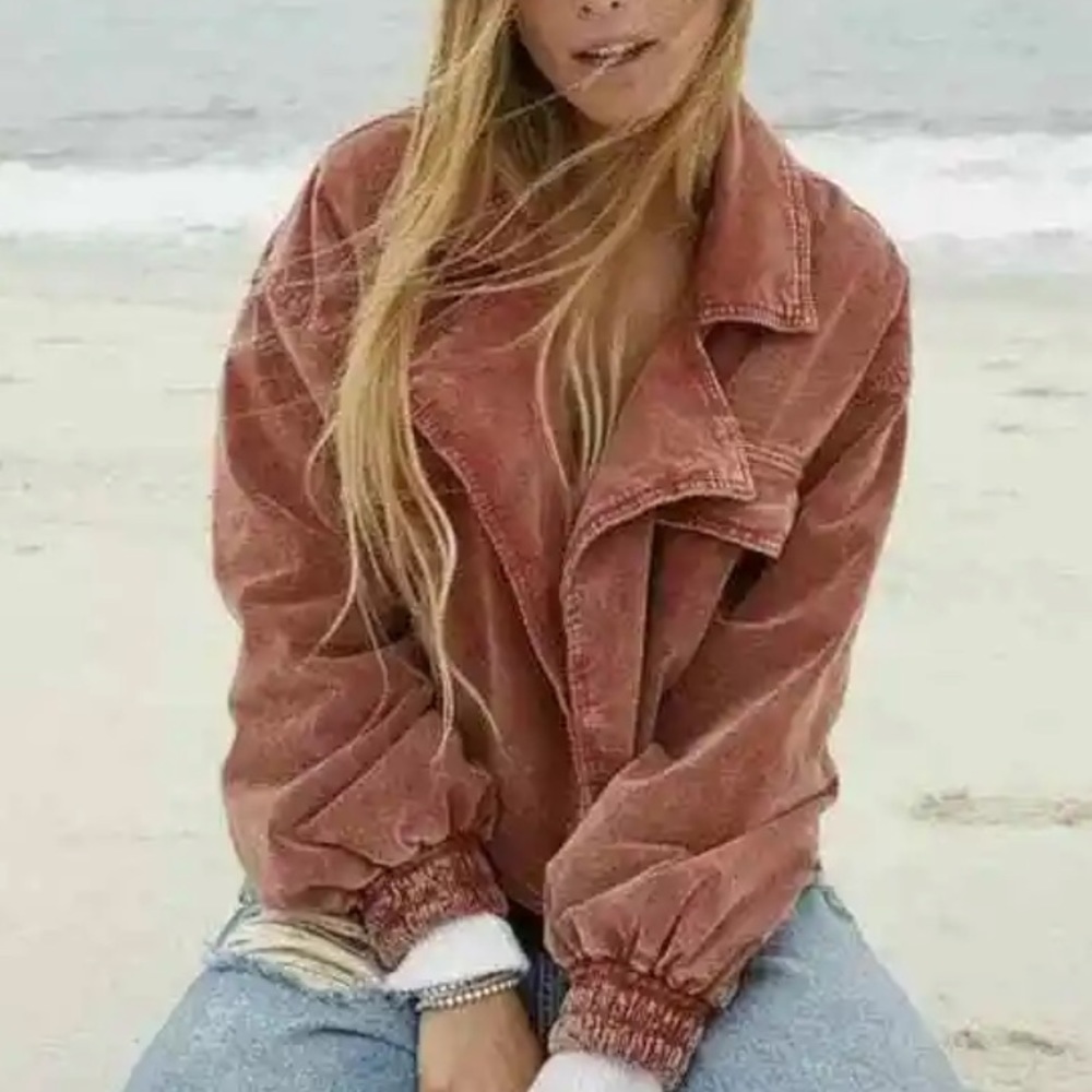 Free people Sure Thing Bomber Jacket - Picture 3 of 7